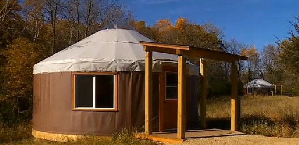 Tent cabins for rent in state parks