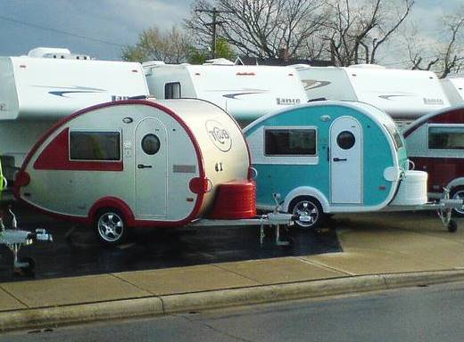 Restored camping trailers